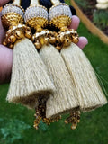 Indian Punjabi Pranda Mehndi Jagoo Mirror Bridal Patiala Paranda Hair Braid GG6