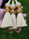 Indian Punjabi Pranda Mehndi Jagoo Mirror Bridal Patiala Paranda Hair Braid GG6