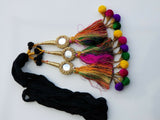 Indian Punjabi Pranda Mehndi Jagoo Mirror Bridal Patiala Paranda Hair Braid GG9