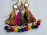 Indian Punjabi Pranda Mehndi Jagoo Mirror Bridal Patiala Paranda Hair Braid GG9