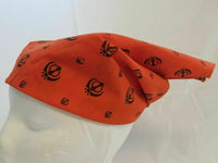 Sikh Punjabi Singh Kaur Orange Khalsa Khandas bandana Head Wrap Gear Rumal ZA2