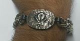 Stunning Steel Singh Khalsa Sikh Khanda Chain Bracelet  Lovely Punjabi design G