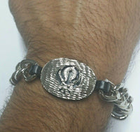 Stunning Steel Singh Khalsa Sikh Khanda Chain Bracelet  Lovely Punjabi design G