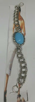Stunning Steel SALMAN KHAN STYLE Movie Tubelight Bajrangi Turquoise Bracelet P