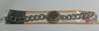 Stunning Steel Singh Khalsa Sikh Khanda Chain Bracelet  Lovely Punjabi design E