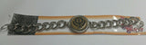 Stunning Steel Singh Khalsa Sikh Khanda Chain Bracelet  Lovely Punjabi design E