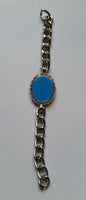 Stunning Steel SALMAN KHAN STYLE Movie Prem Ratan Dhan Payo Turquoise Bracelet D