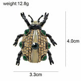 Vintage Look Gold Plated Green Beetle Brooch Suit Coat Broach Collar Pin B9 Gift