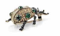 Vintage Look Gold Plated Green Beetle Brooch Suit Coat Broach Collar Pin B9 Gift