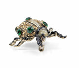 Vintage Look Gold Plated Green Beetle Brooch Suit Coat Broach Collar Pin B9 Gift