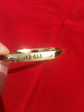 Stunning Silver & Gold Plated Laser Engraved Khandas Sikh Singh Khalsa Karas