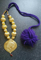 Punjabi Folk Cultural Bhangra Gidha Kaintha Pendant Purple necklace M22 Gift