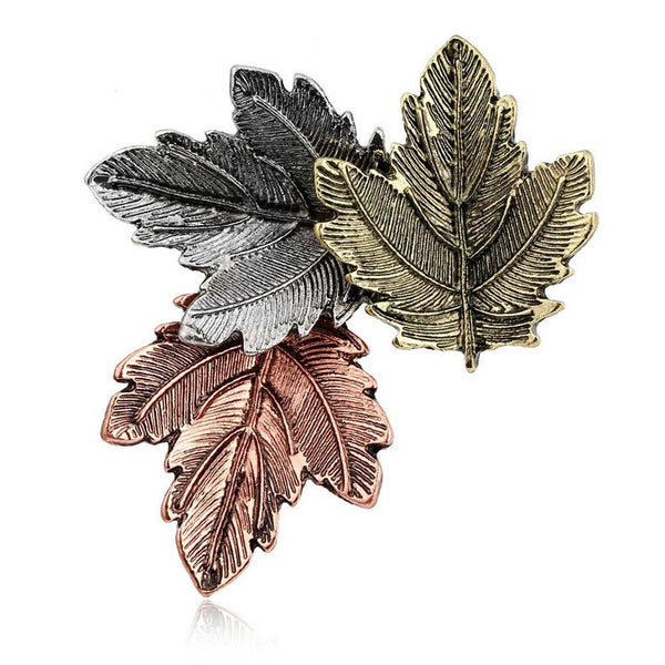 Lovely Vintage Look Maple Leaf Brooch Broach Suit Coat Pin
