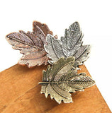 Lovely Vintage Look Maple Leaf Brooch Broach Suit Coat Pin Exquisite Collar S1