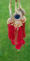 Indian Punjabi Pranda Mehndi Jagoo Mirror Bridal Patiala Paranda Hair Braids HH9
