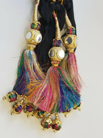 Indian Punjabi Pranda Mehndi Jagoo Mirror Bridal Patiala Paranda Hair Braid A39