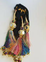 Indian Punjabi Pranda Mehndi Jagoo Mirror Bridal Patiala Paranda Hair Braid A39