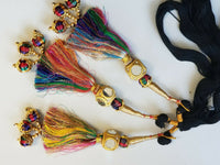 Indian Punjabi Pranda Mehndi Jagoo Mirror Bridal Patiala Paranda Hair Braid A39