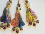 Indian Punjabi Pranda Mehndi Jagoo Mirror Bridal Patiala Paranda Hair Braid A39