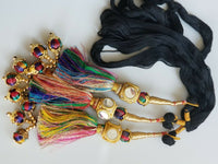 Indian Punjabi Pranda Mehndi Jagoo Mirror Bridal Patiala Paranda Hair Braid A39