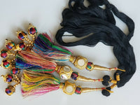 Indian Punjabi Pranda Mehndi Jagoo Mirror Bridal Patiala Paranda Hair Braid A39