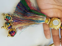 Indian Punjabi Pranda Mehndi Jagoo Mirror Bridal Patiala Paranda Hair Braid A39