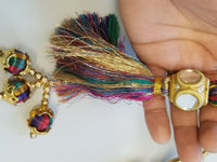Indian Punjabi Pranda Mehndi Jagoo Mirror Bridal Patiala Paranda Hair Braid A39