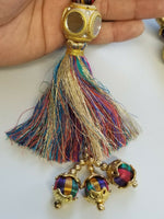 Indian Punjabi Pranda Mehndi Jagoo Mirror Bridal Patiala Paranda Hair Braid A39