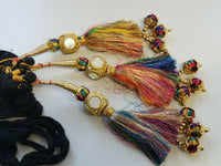 Indian Punjabi Pranda Mehndi Jagoo Mirror Bridal Patiala Paranda Hair Braid A39