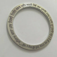 Sikh Kara Stainless Steel Mool Mantar Bani Smooth Singh Kaur Chakri Kada Gift G5