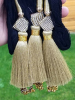 Indian punjabi pranda mehndi jagoo mirror bridal patiala paranda hair braid gg10