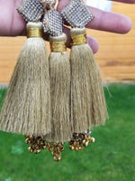 Indian punjabi pranda mehndi jagoo mirror bridal patiala paranda hair braid gg10