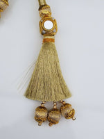 Indian punjabi pranda mehndi jagoo mirror bridal patiala paranda hair braid gg4