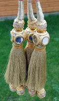 Indian punjabi pranda mehndi jagoo mirror bridal patiala paranda hair braid gg4