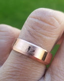Copper color khanda ring engraved fashion sikh singh kaur khalsa challa gift h24