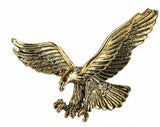 Vintage look gold plated flying eagle brooch suit coat broach collar pin b16b