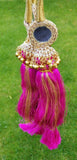 Indian punjabi pranda mehndi jagoo mirror bridal patiala paranda hair braids hh7