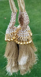 Indian punjabi pranda mehndi jagoo mirror bridal patiala paranda hair braids h5