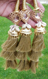 Indian punjabi pranda mehndi jagoo mirror bridal patiala paranda hair braid rrr4