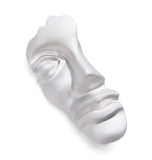 Stunning abstract face mask retro vintage look silver plated royal design ggg14s