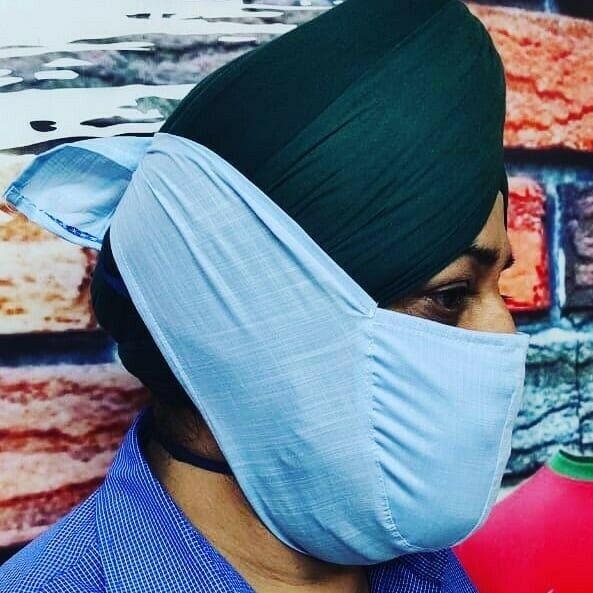 Sikh singh punjabi protection thatha thaatha face mask kavach for turban sardar