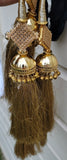 Indian punjabi parandi mehndi jaago mirror bridal patiala paranda hair braid mgc