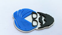 Sikh punjabi sardarji blue turban singh khalsa acrylic adhesive back sticker