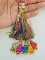 Indian punjabi pranda mehndi jagoo charms bridal patiala paranda hair braid a46