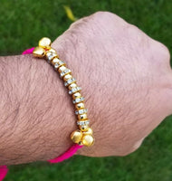 Hindu pink thread evil eye protection stunning bracelet luck talisman amulet f20