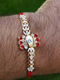 Hindu red thread evil eye protection stunning bracelet luck talisman amulet rr5