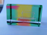Sikh golden temple amritsar 3d laser etched 1.7” crystal multi colour glass cube