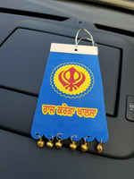 Singh kaur sikh punjabi gurbani khalsa khanda ek onkar car rear mirror hanger ae