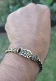 Shiv trishul bracelet kara hindu good luck kada evil eye protection bangle cc10