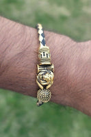 Narsimha bracelet lion god kara hindu good luck evil eye protection bangle cc9